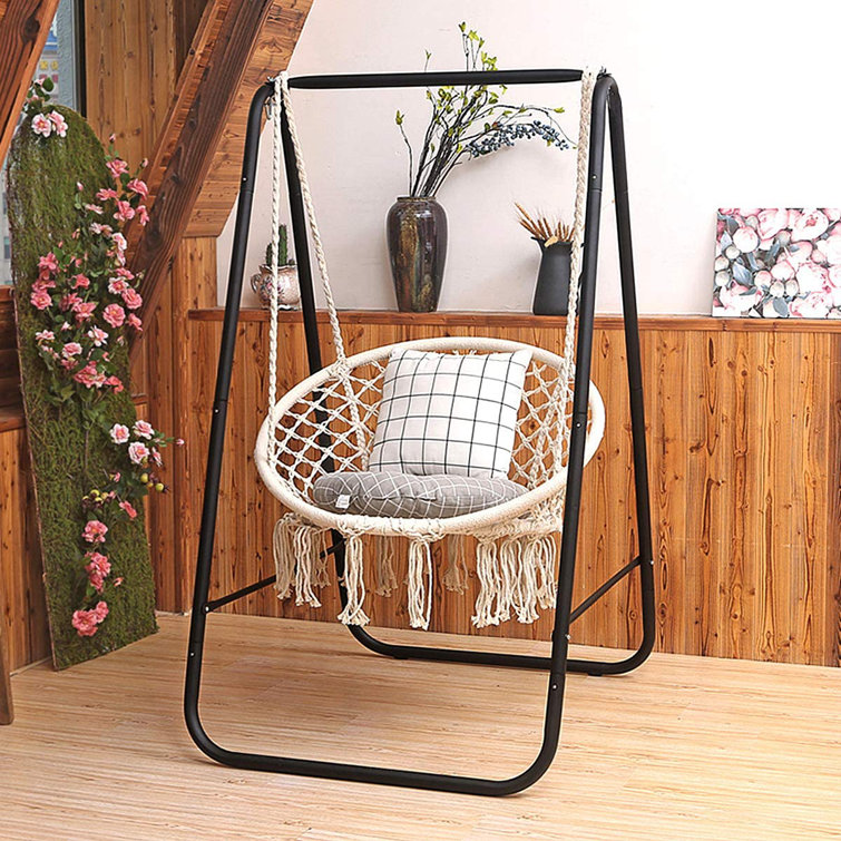 Gurganus swing chair discount with stand bungalow rose